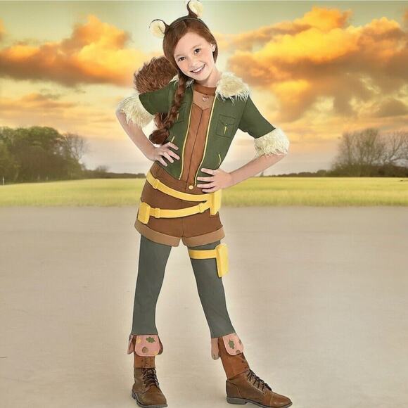 Marvel Rising Secret Warriors Squirrel Girl Size L Halloween Child Costume 12-14 - Picture 1 of 4